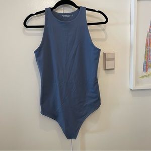 Abercrombie & Fitch Blue Sleeveless Bodysuit